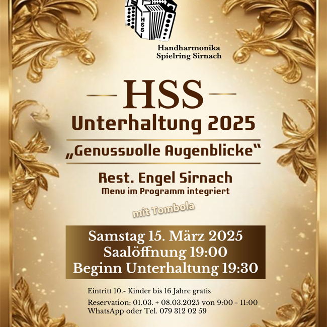 Flyer Unterhaltung 2025